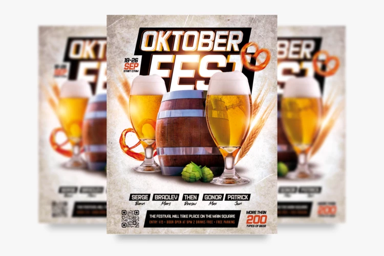 Oktoberfest Free Flyer PSD Template