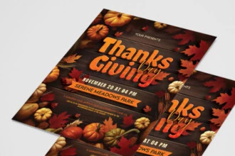 Free Thanksgiving Day Flyer PSD Template