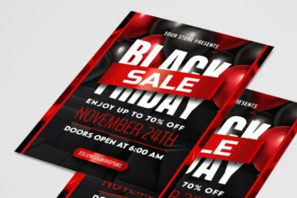 Free Black Friday Sale Flyer PSD Template