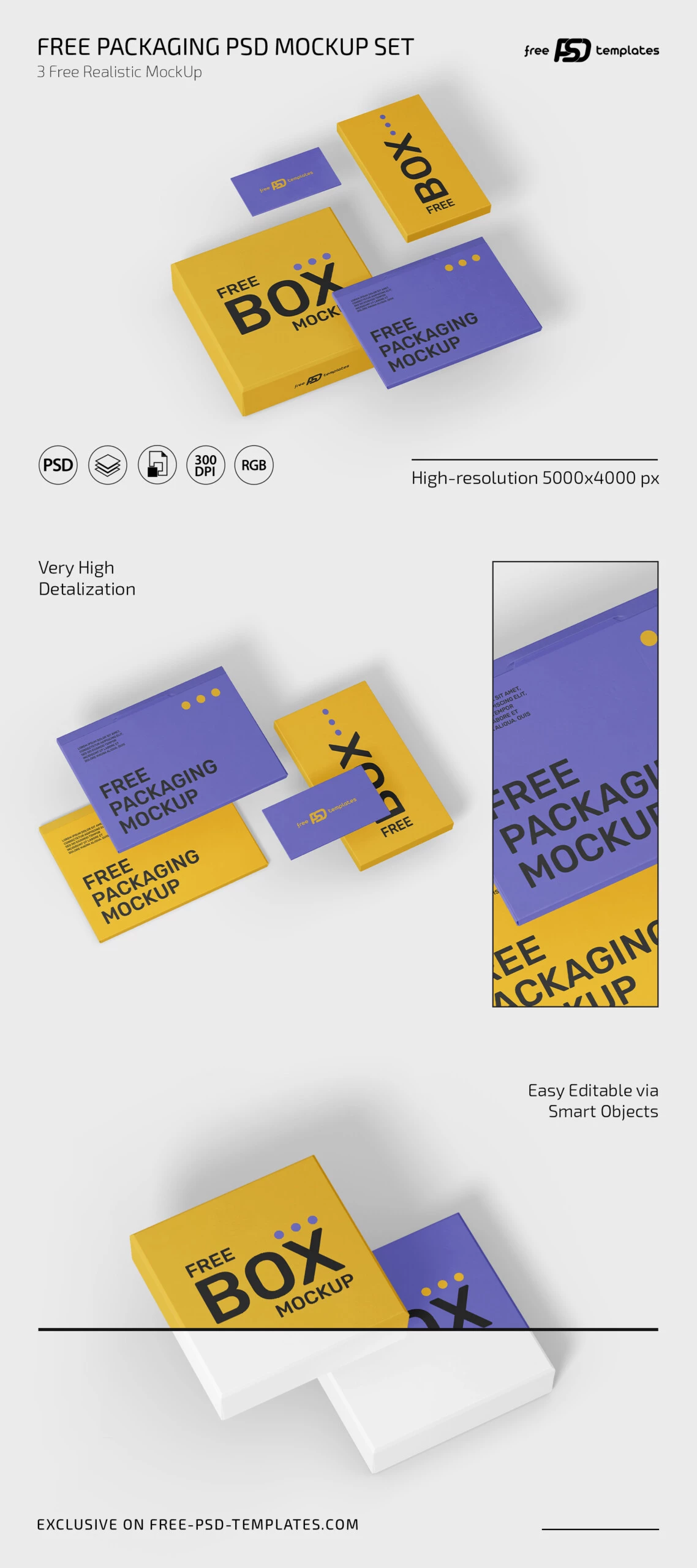 Free Packaging PSD Mockup