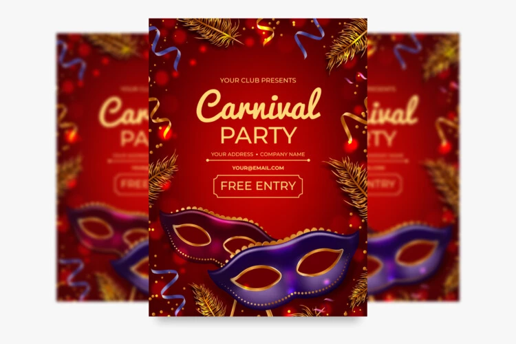 Classy Carnival Night Editable Flyer