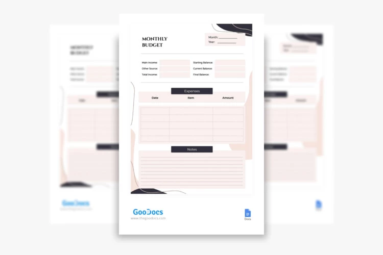 Awesome Monthly Budget - free Google Docs Template