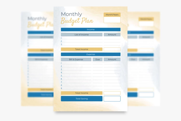 Monthly Budget Planner Free Google Docs Template