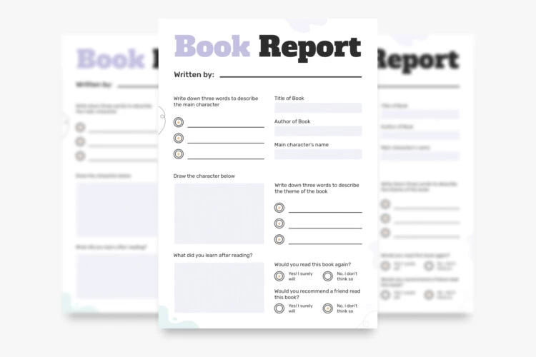 Book Report 4th Grade Free Google Docs Template