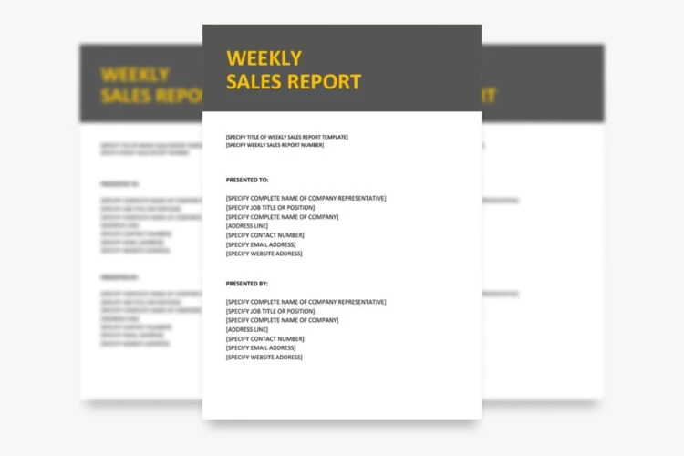 Free Weekly Sales Report Template