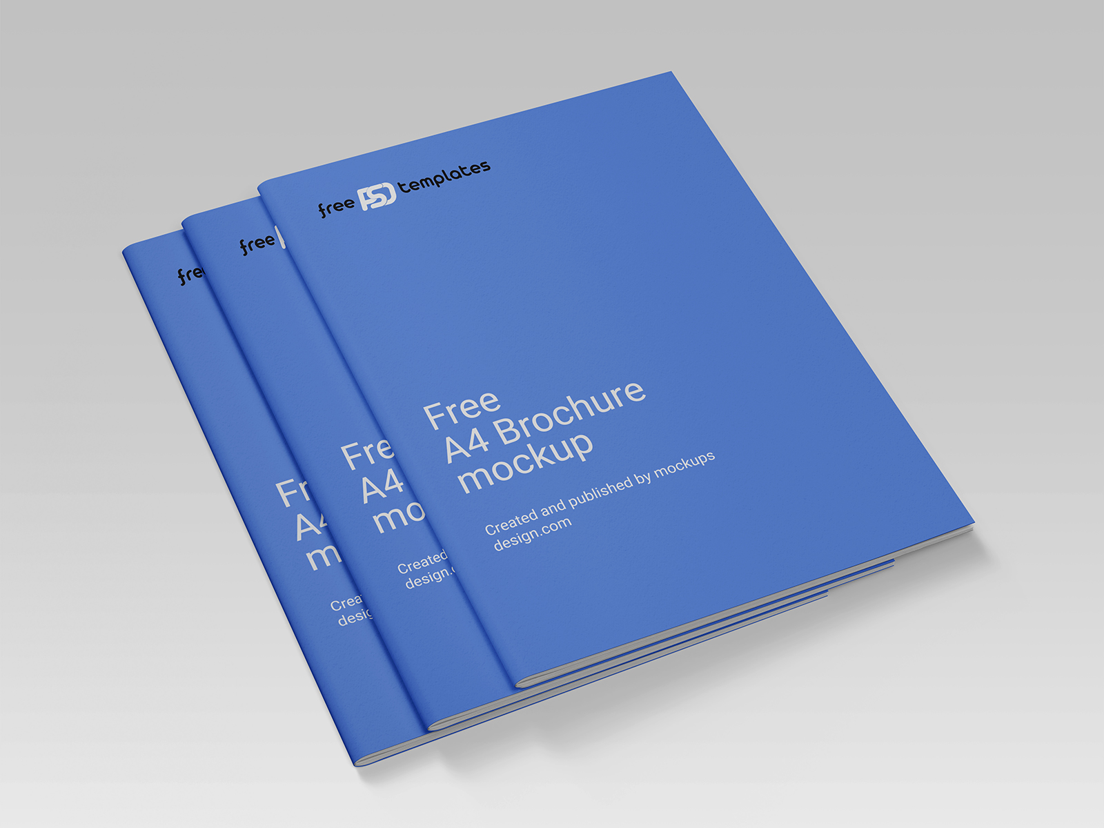 Free A4 Brochure Mockups PSD Templates for Photoshop