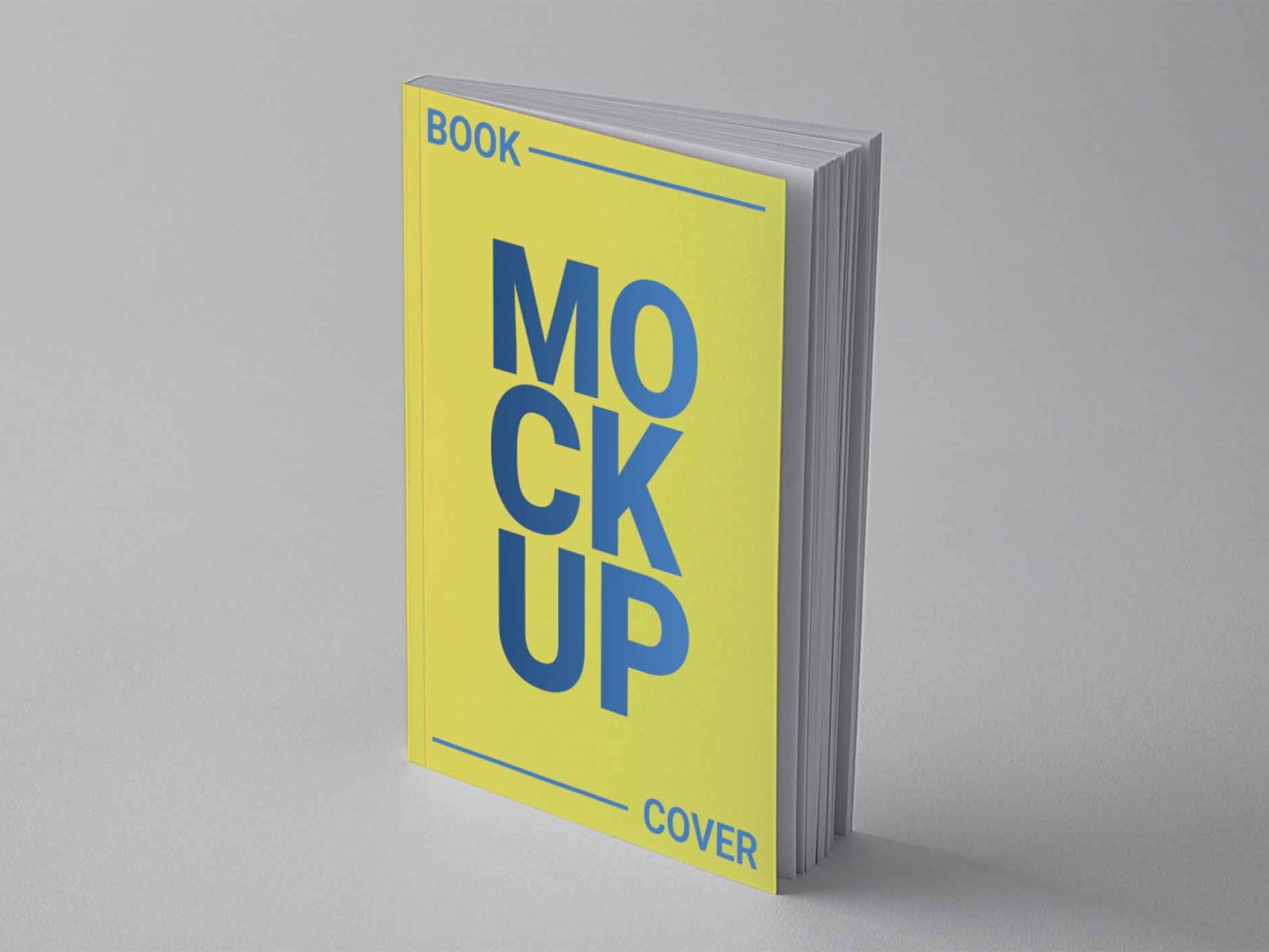 Free Softcover Book Upright PSD Mockup